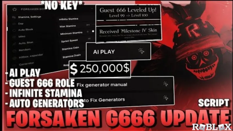 Tinh Nang Noi Bat Trong Hack Forsaken APK