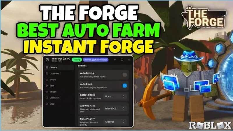 Tinh Nang Noi Bat Trong Hack The Forge APK