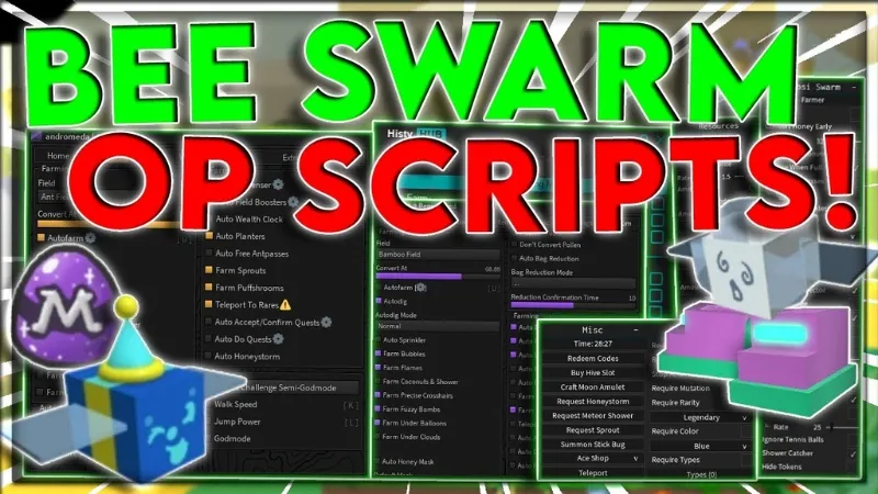 Tính Năng Script Trong Bee Swarm Simulator