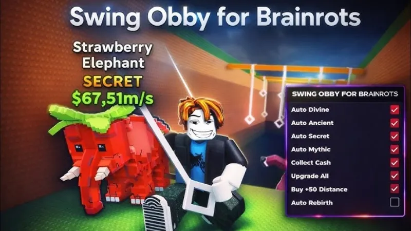 Giới Thiệu Về Swing Obby for Brainrots Script