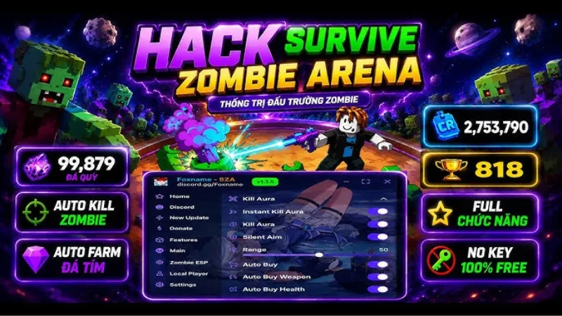Điểm Thu Hút Của Game Survive Zombie Arena
