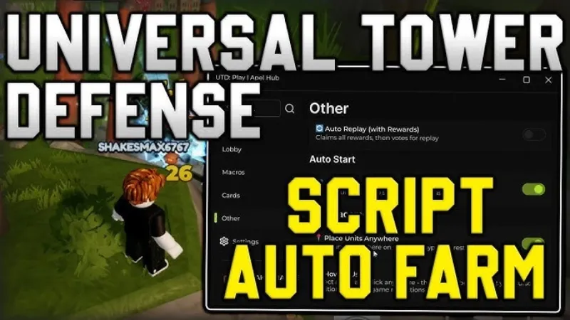 Tính Năng Script Trong Hack Universal Tower